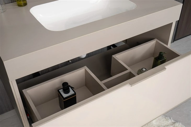 Luxury market design wood color bathroom wood cabinets