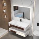 ผ้าโต๊ะเครื่องแป้งห้องน้ำหินเผาหินโบราณ